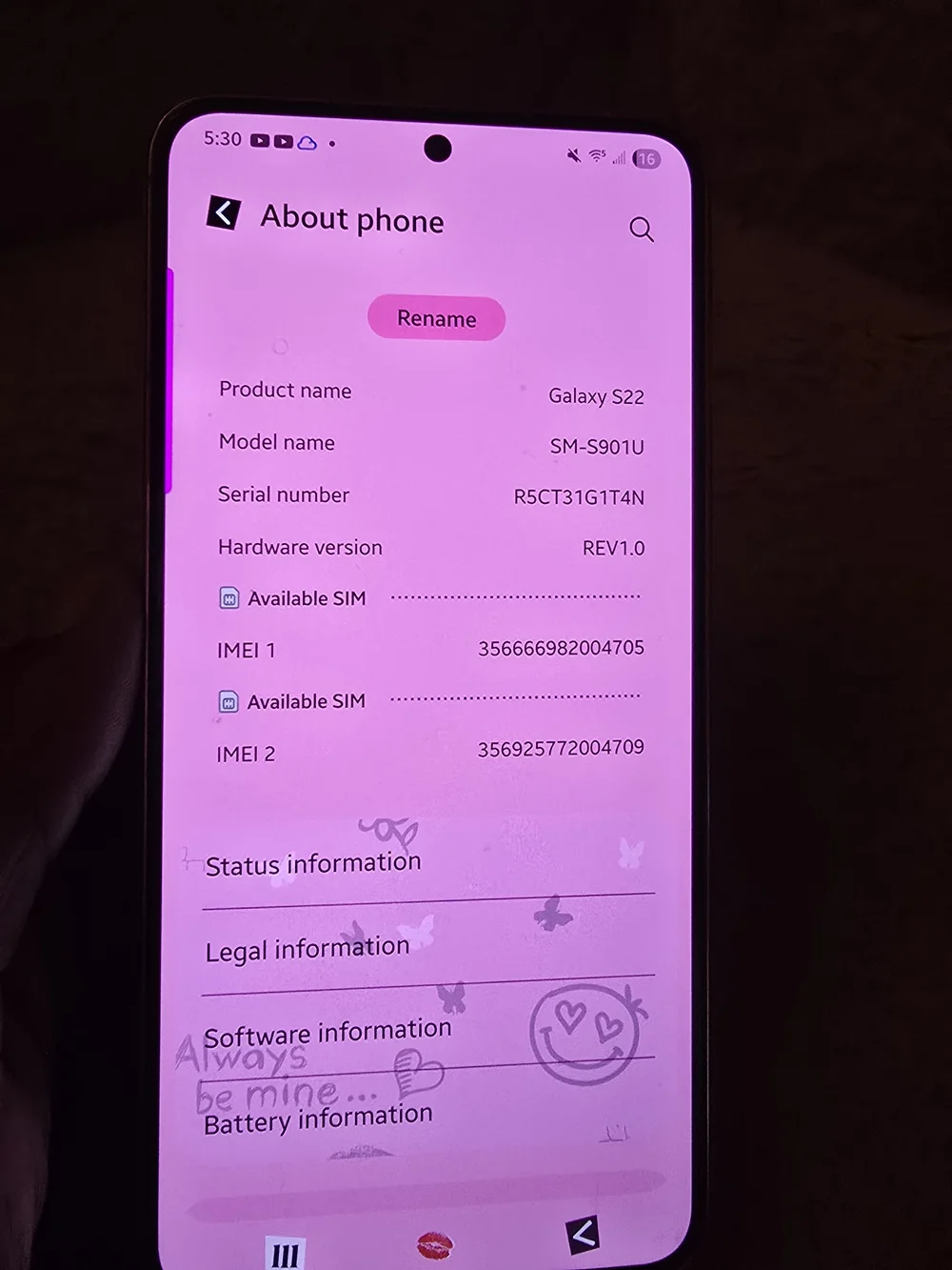 Hello Kitty PHONE GALAXY S22